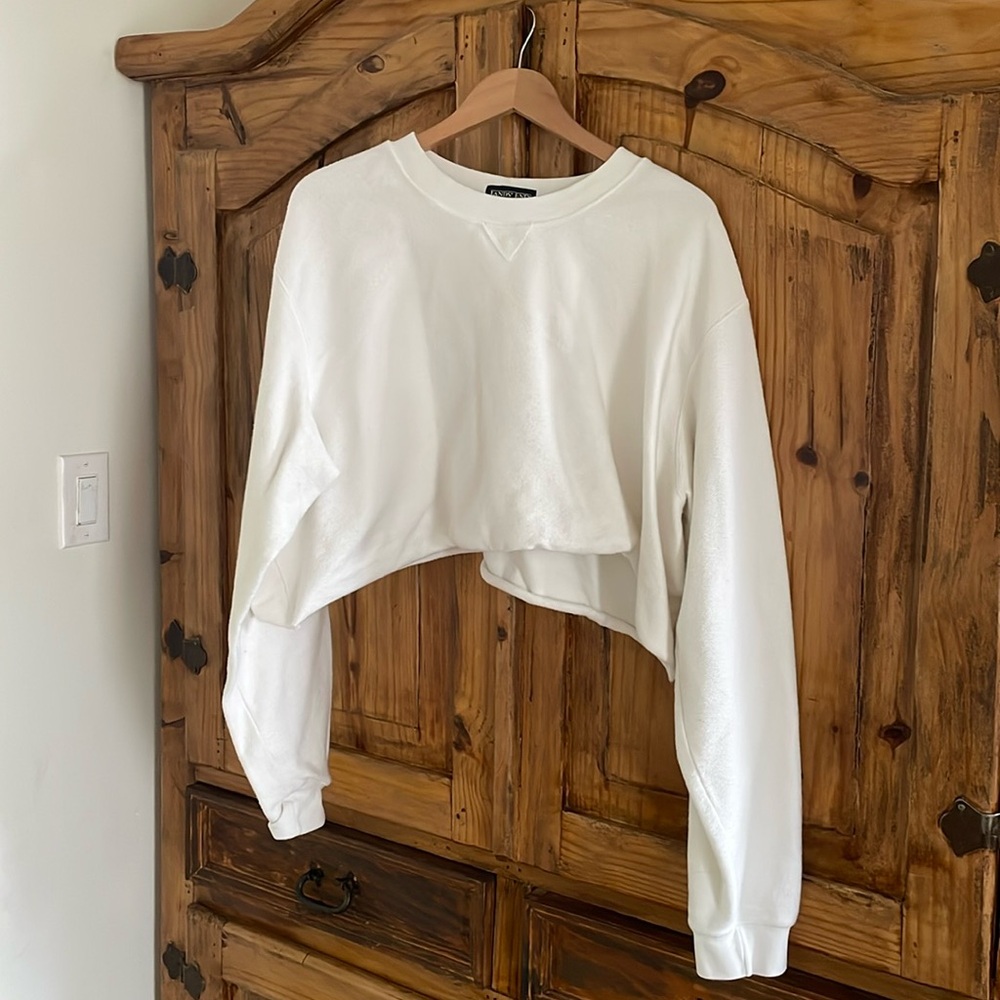 Vintage Land’s End cropped Crew